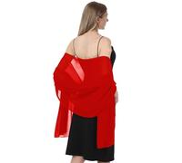 Hotshawl Châles et écharpes en mousseline de soie pour robes de soirée pour femmes, écharpe douce et élégante, écharpe de mariée, étole de mariage, taille unique