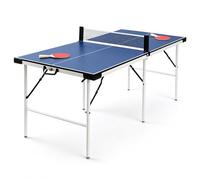hotsizz Table ping Pong Exterieur Pliable Équipée d'un Ensemble de Raquettes de ping-Pong 169×81×69cm|Tables Tennis de Table avec Conception Pliante Convient aux Adultes ou aux Enfants