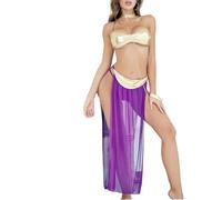 HOTSO Costume sexy de princesse Leia doré bikini costume romain prinsoner esclave jeu de rôle lingerie déesse grecque antique Halloween uniforme danse du ventre carnaval