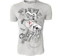 HOTSPOT DESIGN Big Game, Draw In The Deck, M, gris, T-shirt collection poker, Pour les pêcheurs, TS-PK01003S02