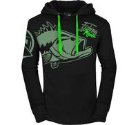 HOTSPOT DESIGN Fishing Mania Bass, XXXL, noir-vert, sweat à capuche, 010300906