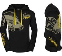 HOTSPOT DESIGN Fishing Mania Carpfishing, XXXL, noir-jaune, sweat à capuche, 010300406