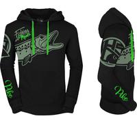 HOTSPOT DESIGN Fishing Mania Pike, M, noir-vert, sweat à capuche, 010300702