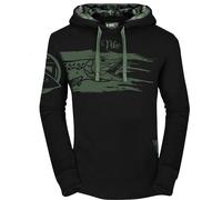 HOTSPOT DESIGN Hoodie, XL, noir, Pike, avec détail camouflage, 010301404