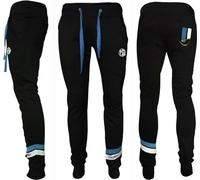 HOTSPOT DESIGN JOGPANT HS WITH PIQUET STRIPES BLUE, XXL, noir-bleu, pantalon de jogging, PA-TU01006S05