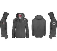 HOTSPOT DESIGN Piker Canada, XXL, gris, Veste chaude avec capuche, Pour les pêcheurs, 010800405