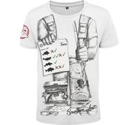HOTSPOT DESIGN T-Shirt Spinner List, M, blanc, T-Shirt pour pêche au lancer, 010001402