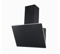 Hotte 60 CM Hotte Murale Tête Creuse Capot Plongeant Verre Noir LED respekta
