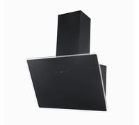 Hotte 60 CM Hotte Murale Tête Creuse Capot Plongeant Verre Noir LED respekta