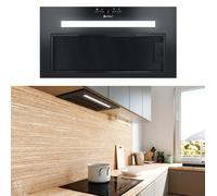 Hotte 60 cm sans tête Global Agendero noire hotte circulation d'air évacuation