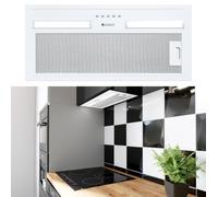 Hotte 60 cm sans tête Globalo Hadario blanche hotte circulation d'air évacuation