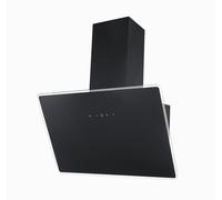 Hotte 80 CM Tête Creuse Capot Plongeant Noir A Circulant LED respekta