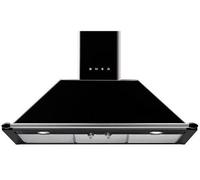 HOTTE DÉCORATIVE MURALE SMEG KT90BLE NOIR ESTHÉTIQUE VICTORIA 90 CM