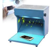 Hotte à flux laminaire vertical, établi propre avec filtre HEPA, double ventilateur, table de travail anti-poussière, mini table de travail anti-poussière de 13,5 x 9,05 pouces pour la réparation de