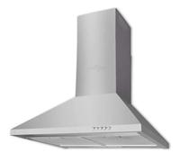 vidaXL Hotte décorative 600 mm Acier inoxydable - Largeur 60 cm Profondeur 47 cm - Argent Gris G