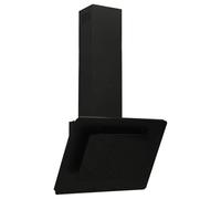 Hotte aspirante 60 cm en acier inoxydable et verre trempé noir - Moderne, durable et silencieuse pour chaque cuisine - Idéale pour les petits et grands ménages