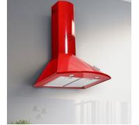 Hotte aspirante 60 cm Luxe fabricant Gurari • Hotte murale 1000 m³/h • Evacuation & Recyclage • GCH C 046 RD 6 N Rouge