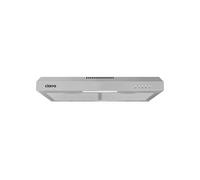 hotte aspirante 60cm, 3 vitesses, 220m³/h, recyclage ou évacuation, filtre au charbon NON INCLUS, inox