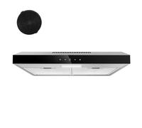 Hotte Aspirante 60cm-Hotte visière- Eclairage LED-Filtre à charbon inclus-Recyclage-Hotte de Cuisine