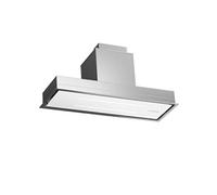 Klarstein hotte aspirante, extraction avec filtre en aluminium compatible lave-vaisselle, évacuation d'air silencieuse, débit d'air de 410 m³/h, hottes murales efficaces avec LED & commandes tactile