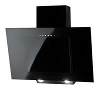 Hotte aspirante verticale noire, 50 cm