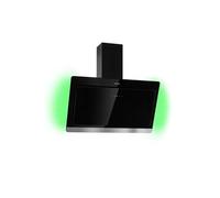 Klarstein Hotte Aspirante 90 cm, Hotte Aspirante Inclinée Silencieuse, Hotte de Cuisine 90cm avec Lampes LED, Débit d'Air Puissant 563m³/h, Efficacité Energétique A, Hotte avec Évacuation, Wi-Fi