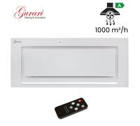 Hotte aspirante - GURARI - GCH E 217 - 52 cm - 1000 m³/h - Blanc verre