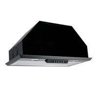 Hotte aspirante encastrable 52 cm GURARI GCH B 051 groupe filtrant intégré / hotte de plafond noire, 1000 m³/h