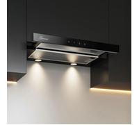 Hotte aspirante encastrable - GURARI - GCH 117 BL Prime Line - 60 cm - Verre noir - 1000 m³/h
