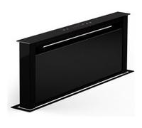 Klarstein Hotte Aspirante 75 cm, Hottes de Cuisine 2 en 1 à Aspiration Descendante, Débit d'Air de 576 m³/h, Modes de Ventilation, Eclairage LED, Tactile, Hotte Aspirante de Cuisine Silencieuse