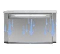 Hotte aspirante escamotable Royal Flush Eco Klarstein 60 cm 576 m³ h A+ Gris G