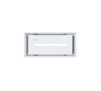 GLOBALO Hotte aspirante, hotte encastrable pour cuisine, ventilateur plat, avec éclairage, largeur d'installation 60 cm, verre trempé, PINELIO 60.1 White, Blanc [Classe énergétique A+]