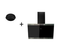 Hotte Aspirante Incliné Sans Tête 60 Cm Noir Avec Filtre Respekta