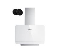 CIARRA Hotte aspirante inclinée 60cm 580 m³/h 3 vitesses tactile recyclage ou évacuation CD6765CS Blanc