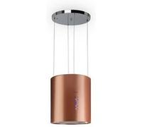 Hotte aspirante - Klarstein Barett - Hotte en îlot - Ø35cm - 558 m³/h - LED - Cuivre Marron G