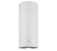 Hotte aspirante - Klarstein Bolea - Hotte d'îlot Ø38 cm évacuation-circulation d'air 600 m³-h LED + filtre à charbon actif - Blanc