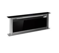 Klarstein Hotte plan de travail Royal Flush 90 cm 604,1 m³/h Noir/Argent APP