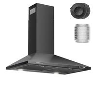 Hotte aspirante murale de 76,2 cm en acier inoxydable avec conduit / sans conduit - Moteur de 450 CFM, ventilateur à 3 vitesses, éclairage LED et filtres lavables au lave-vaisselle