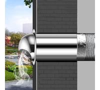 Hotte aspirante Murale extérieure en Acier Inoxydable 304, Longueur du Conduit d'évacuation : 300 mm/370 mm/500 mm(500MM)