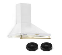 Hotte aspirante murale Klarstein Montblanc 60cm - 610m³-h blanc
