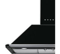 Hotte aspirante murale SMEG KSED95MBL 90cm Classe B Noir Mat Noir