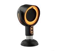 Hotte aspirante portable alimentée par USB à 2 vitesses pour appartements, avec filtre amovible et tasse à huile pour un nettoyage facile (noir doré)