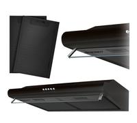 Hotte aspirante sous meuble - BERDSEN - BE-10A - Noir - 50 cm - 205 m³/h - 3 vitesses - Éclairage LED