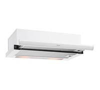 Teka CNL 6420.2 - Hotte aspirante 60 cm, extracteur de cuisine extensible, 2 vitesses + intensive, hotte télescopique ou extra-plate, commandes mécaniques et éclairage LED, couleur blanche