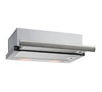 Teka TL 7420.2 - Hotte aspirante 70 cm, extracteur de cuisine extensible, 2 vitesses + intensive, hotte télescopique ou extra-plate, commandes mécaniques et éclairage LED, couleur acier inoxydable