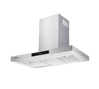 Hotte décorative ROSIERES RTS9DCX/H - L 90 cm - 602 m3/h - 3 vitesses - Classe A - Inox + verre noir