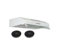 Hotte Casquette 60 cm Blanc - Double moteur 200 Watts - 435 m3/h