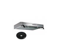 hotte casquette 60 cm inox 210 m3/h 100w - marque française