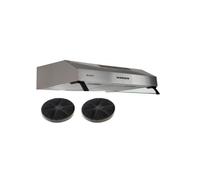 Hotte Casquette 60 cm Inox - Double moteur 200 Watts - 435 m3/h