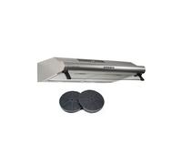 hotte casquette 60 cm inox - double moteur 203 watts - 435 m3/h